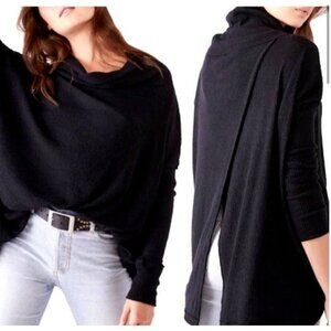 Free People NWT Juicy Thermal Sweater Black Small